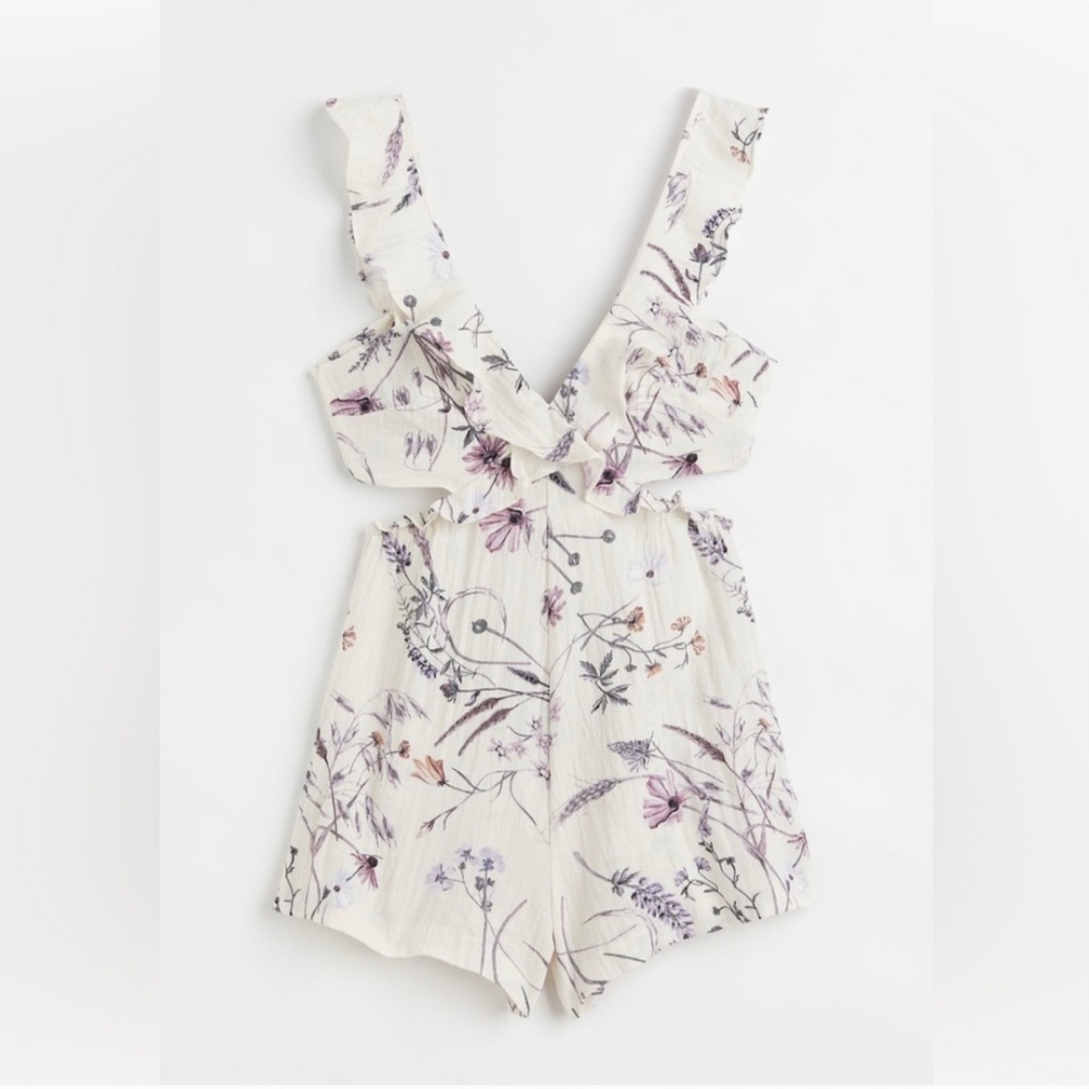 Floral Ruffle Romper